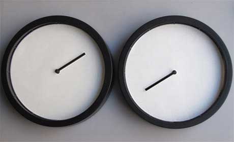 Pedro Torres, ‘Forever’, 2011, two clocks